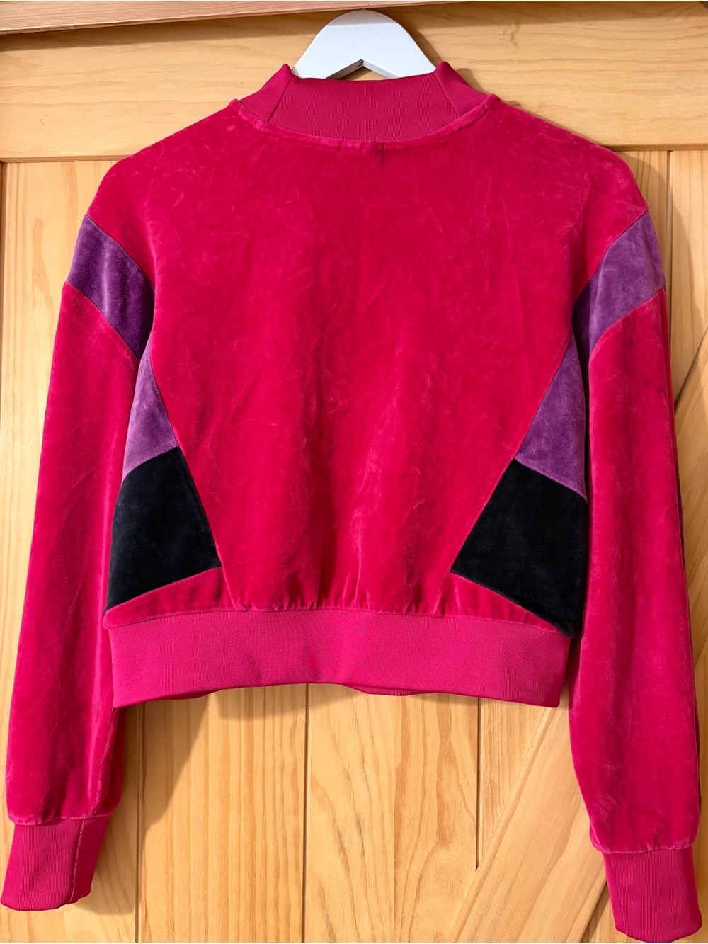 Vintage Adidas velour cropped track jacket - Picture 2 of 5
